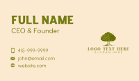 Agriculture Oak Tree Business Card