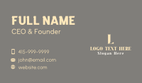 Elegant Luxurious Wordmark Business Card Design