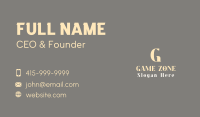 Elegant Luxurious Wordmark Business Card