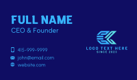 Futuristic Tech Fish Tail Business Card