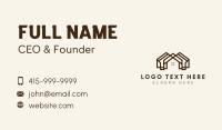 Real Estate House Roofing Business Card