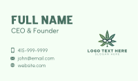 Marijuana Sunglasses Leaf Business Card