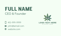 Marijuana Sunglasses Leaf Business Card Design