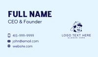 Blue Cap Boy Head Business Card