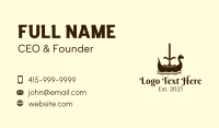 Viking Boat Sword Business Card