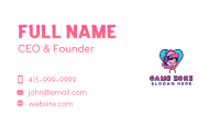 Virtual Game Girl Avatar Business Card Image Preview