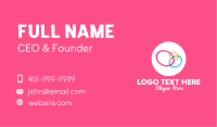 Colorful Rings Business Card