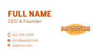 Skater Paint Wordmark Business Card