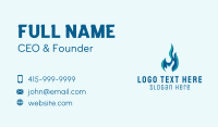 Fire Energy Heating  Business Card Design