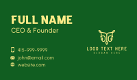 Green And Yellow Business Card example 2