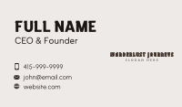 Architecture Construction Company Business Card