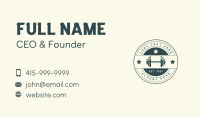 Dumbbell Business Card example 3