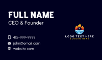 Ice Fire Home HVAC Business Card