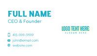 Word Business Card example 4