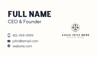 Justice Scale Paralegal Business Card