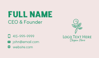 Organic Green Sprout Leaves Business Card
