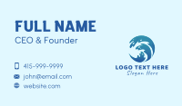 Beach Surfing Wave  Business Card