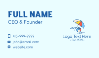 Sunbathing Business Card example 2