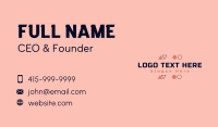 Modern Digital Wordmark Business Card