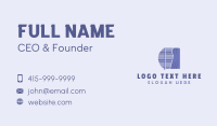 Violet Curtain Blinds Business Card Design