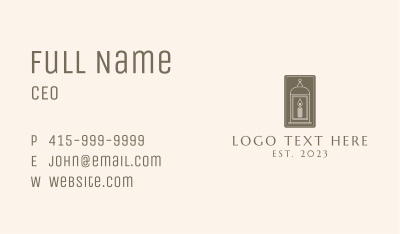 Vintage Candle Case  Business Card Image Preview