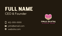 Delicious Heart Cake Business Card