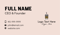 Hot Coffee Cup  Business Card