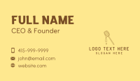 Brown Organic Honey Dipper Business Card