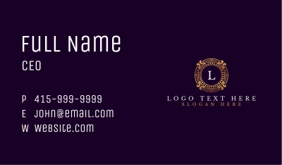 Decorative Ornate Luxury Business Card Image Preview