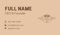 Classic Mountain Camp Emblem Business Card