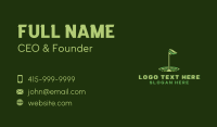 Flag Golf Course Business Card Design