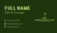 Flag Golf Course Business Card