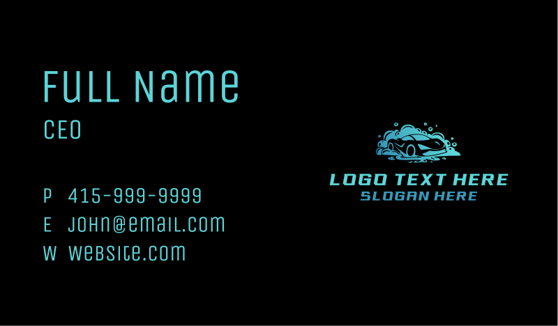 Auto Business Card example 1