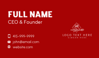 Medieval Soldier Outline  Business Card