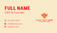 Bison Flame Barbecue Business Card Design
