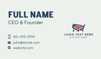 America Eagle Map Business Card Design