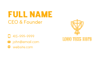 Yellow  Chalice Business Card Design