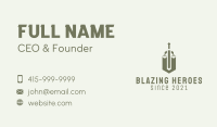 Green Sword Scale  Business Card Image Preview