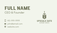 Green Sword Scale  Business Card Image Preview