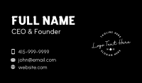 Generic Cursive Business  Business Card