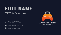 Kettlebell Gaming Console Business Card Design