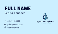 Rope Nautical Anchor Business Card Design