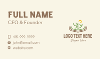 Minimalist Cactus Scenery Business Card