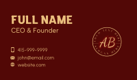 Gold Premium Lettermark Business Card