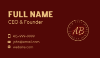 Gold Premium Lettermark Business Card Design