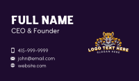 Leopard Claw Gaming Business Card Design