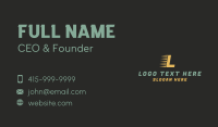 Fast Business Lettermark Business Card