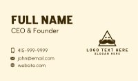 Triangle Mustache Face Business Card
