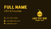 Lemon Juice Pulp Business Card Design