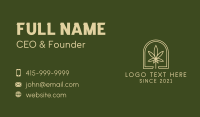 Marijuana Leaf Plantation Business Card